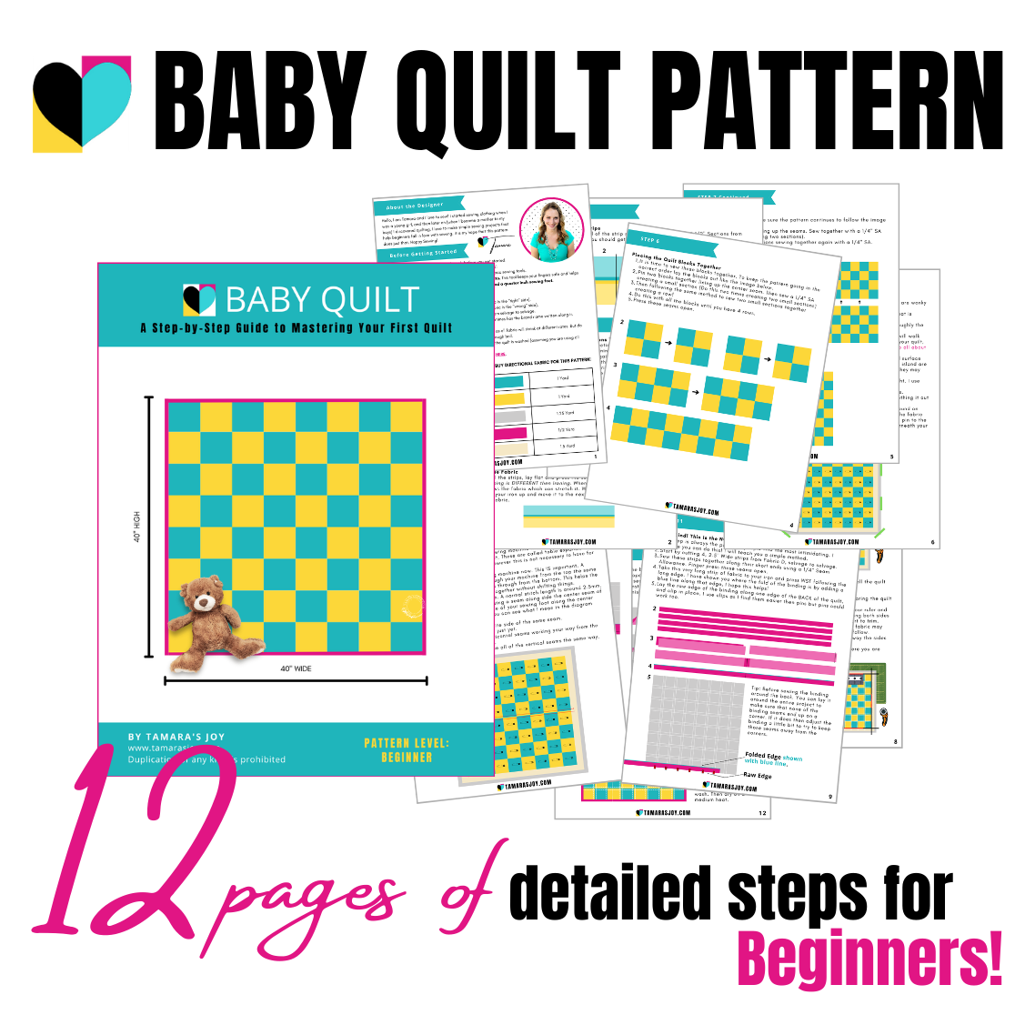 Baby Quilt Pattern for Beginners