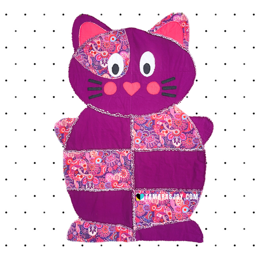 Cat & Dog Animal Rag Quilt (PDF Pattern + Video Tutorial)