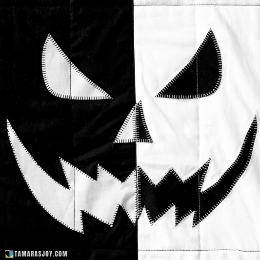Halloween Applique Spooky Faces PDF